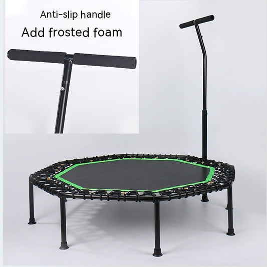 48-Inch Kids Indoor Folding Trampoline with Handrail – Shop Without Limits