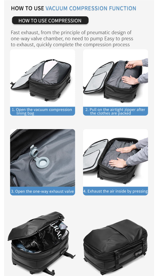 Large Capacity Travel Backpack – Spacious Storage, All-Day Comfort – Shop Without Limits