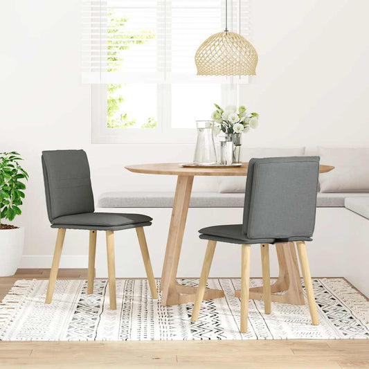 Modern Dark Grey Dining Chairs Set of 2 with Cushioned Seats – Shop Without Limits