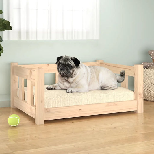 Dog Bed, Solid Pine Wood, 65.5x50cm