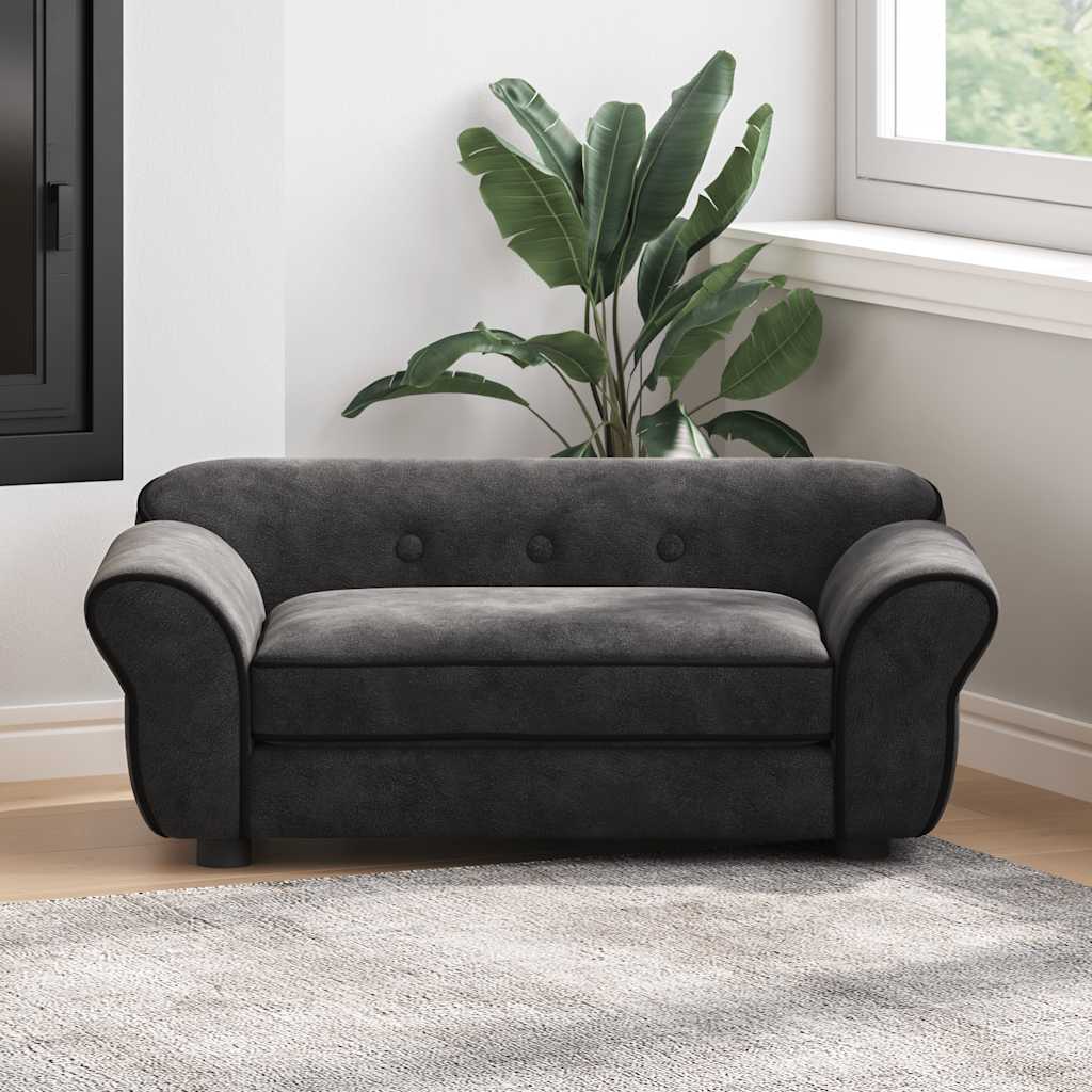 Hundesofa Plüsch 72 cm | Kuscheliges Sofa für Katzen & kleine Hunderassen