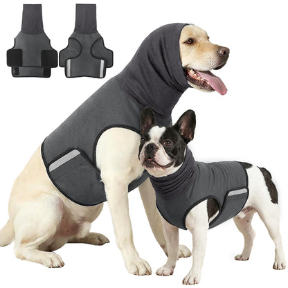 Hunde-Angstweste mit Kapuze Dunkelgrau