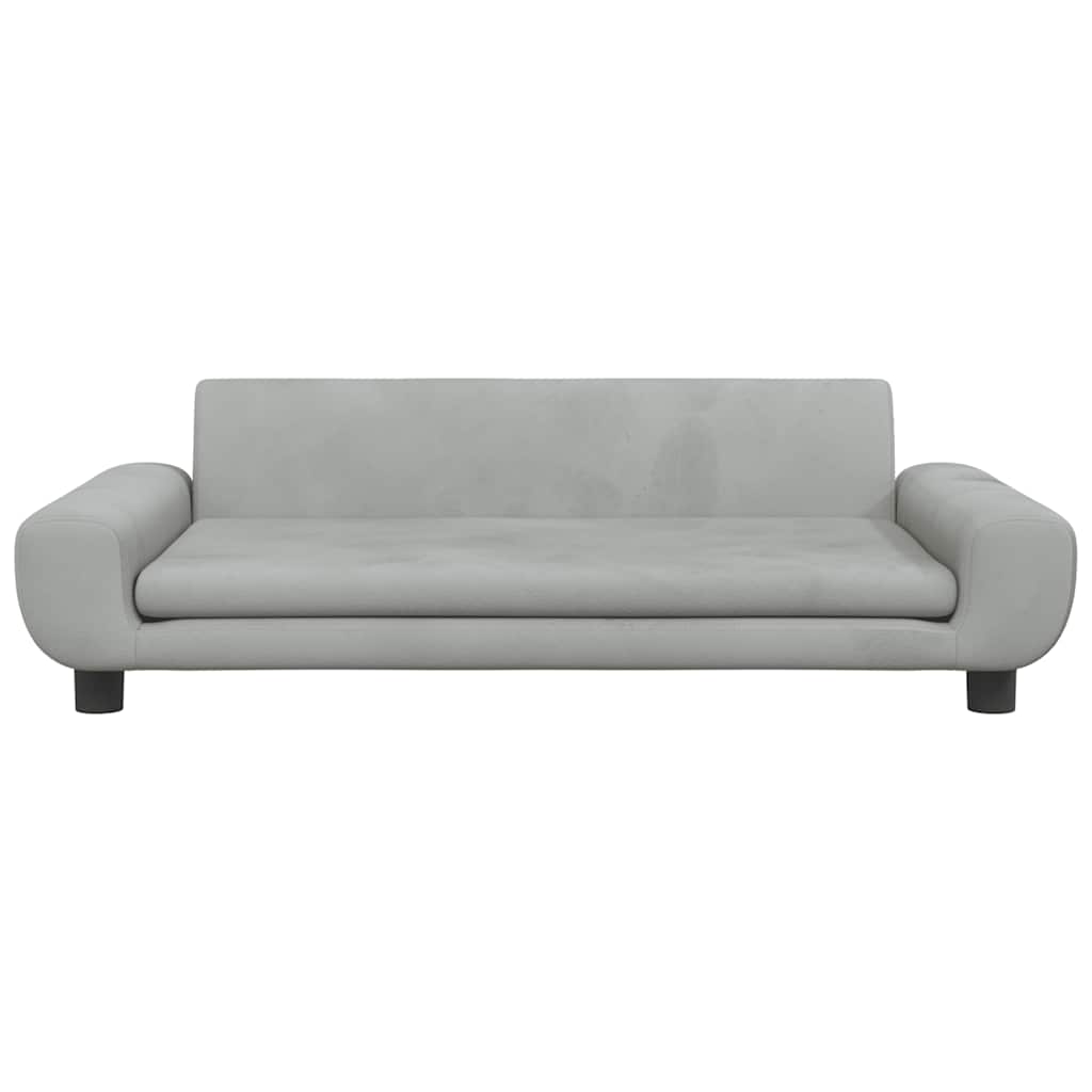 Hundebett Samt 100 cm | Elegantes XL-Kuschelbett mit Massivholzrahmen für große Hunde
