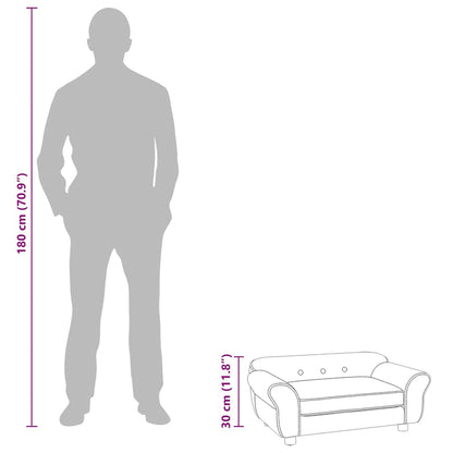 Hundesofa Plüsch 72 cm