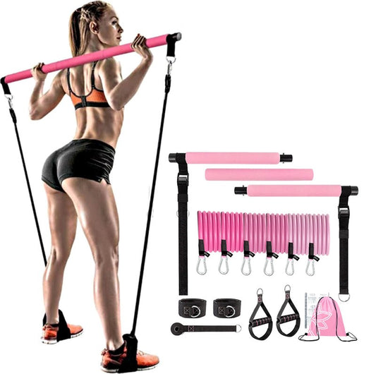 Resistance Band Fitness Stick Set 11 Piece Home Workout Kit – Shop Without Limits