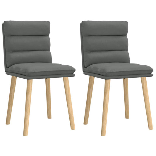 Modern Upholstered Dining Chairs Set of 2 with Rubberwood Frame – Shop Without Limits