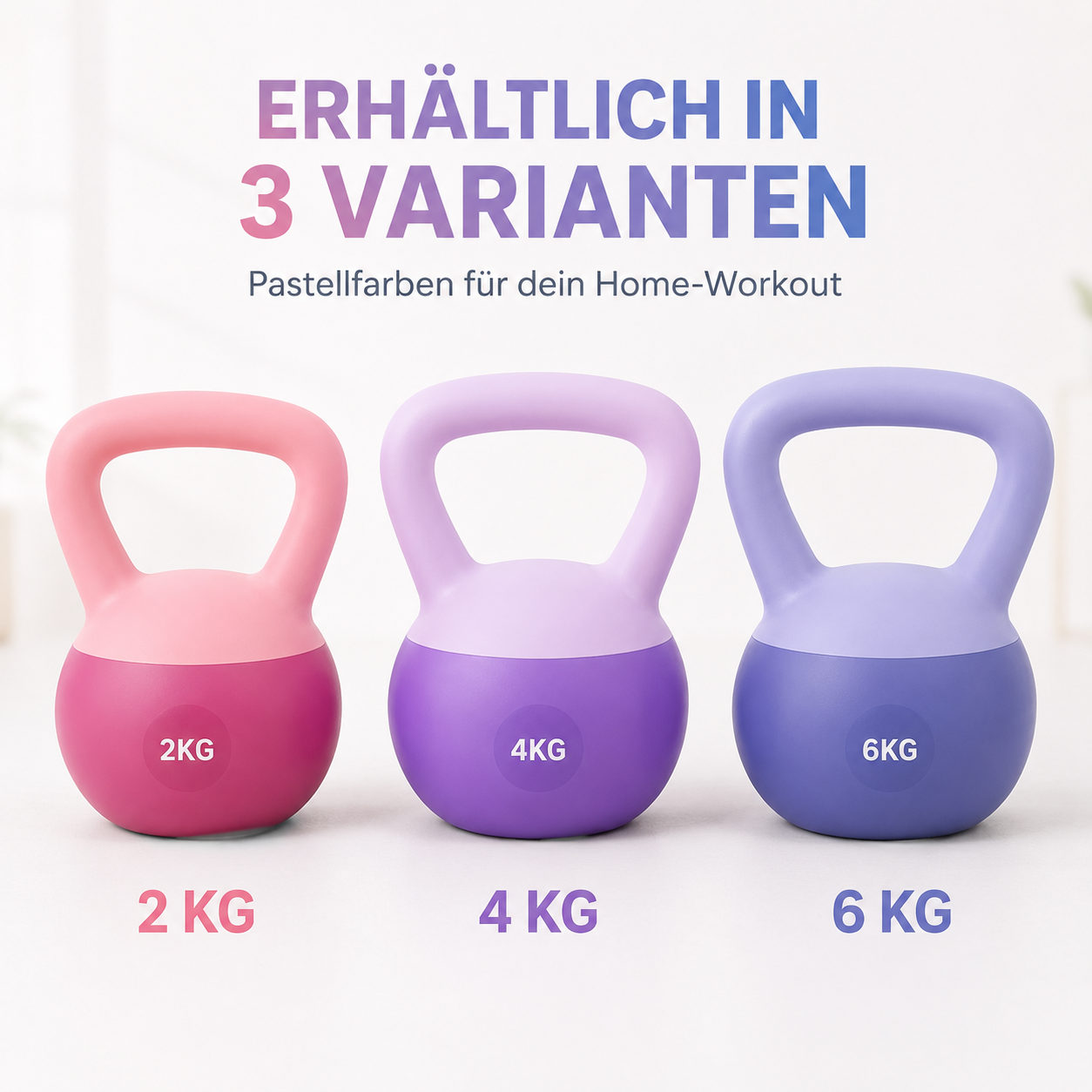 Damen-Kettlebell für Krafttraining, Straffung & Ganzkörper-Workouts zu Hause