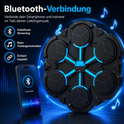 Bluetooth music boxing target with LED lights for home workouts