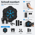 Bluetooth music boxing target with LED lights for home workouts