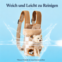 Fleece Hundetragetasche Rucksack | Vorne-Tragetasche für kleine Hunde und Katzen