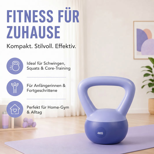 Damen-Kettlebell für Krafttraining, Straffung & Ganzkörper-Workouts zu Hause